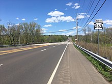 PA 263 northbound in Warwick Township