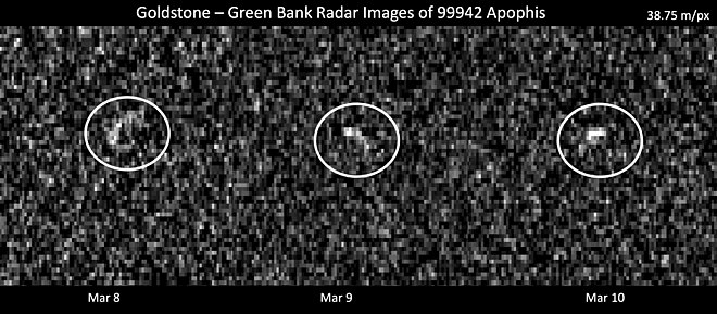 Asteroid 99942 Apophis - radar observations March 8-10, 2021 (March 26, 2021) PIA24168-Asteroid-99942Apophis-RadarImages-20210326.jpg