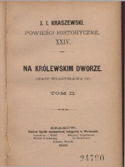 Okładka lub karta tytułowa