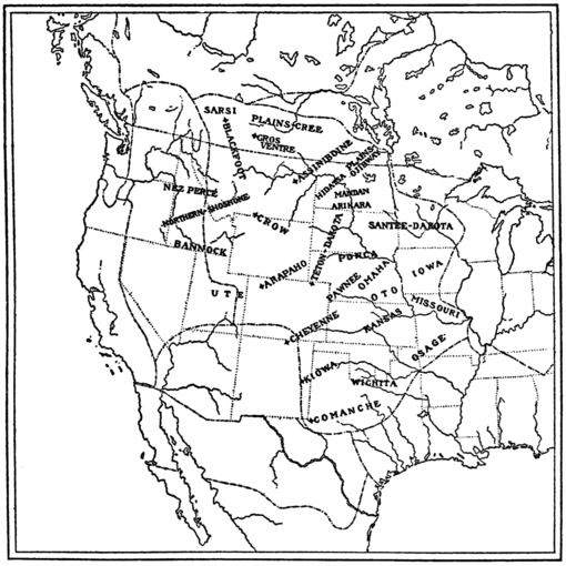PSM V82 D443 Map of the area of the plains indians.png