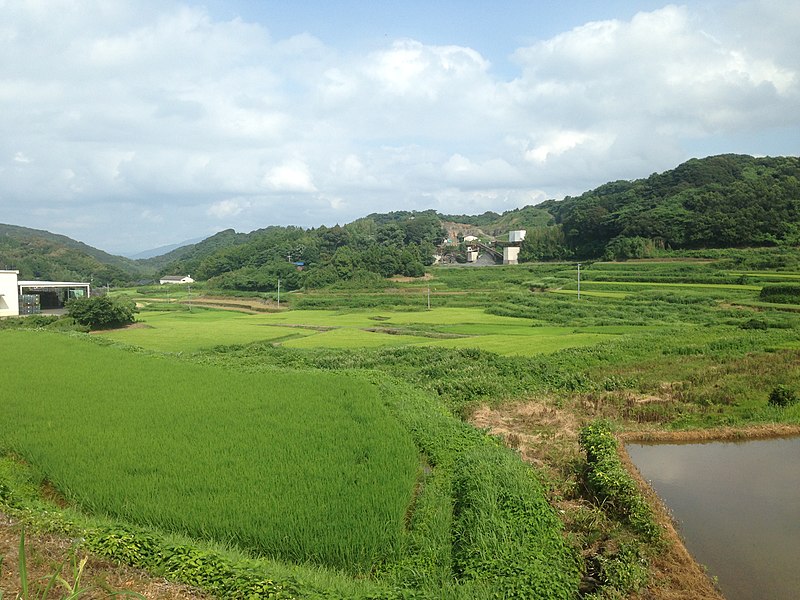 File:Paddy fields in Iwano, Chinzei, Karatsu, Saga 1.JPG
