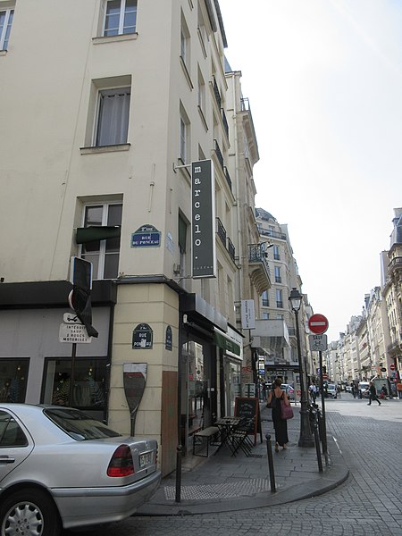 File:Panneau Rue du Ponceau- Angle rues du Ponceau, et Saint-Denis.jpg