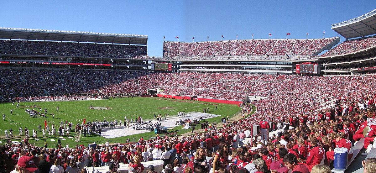 Bryant Denny Stadium Gate Chart