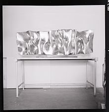 Sculpture by Gio Pomodoro for the 9th Quadriennale nazionale d'arte of Rome. Photo by Paolo Monti. Paolo Monti - Servizio fotografico (Italia, 1965) - BEIC 6343298.jpg