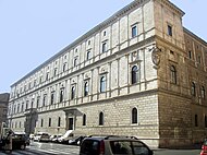 Der Palazzo della Cancelleria an der Piazza della Cancelleria