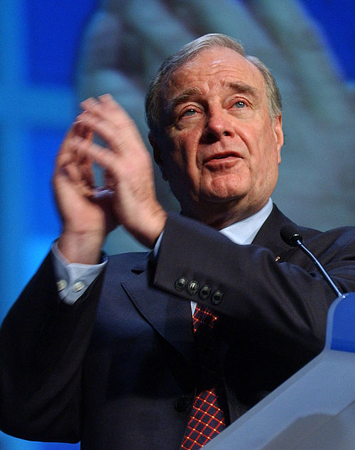 Martin at the World Economic Forum summit, January 23, 2004