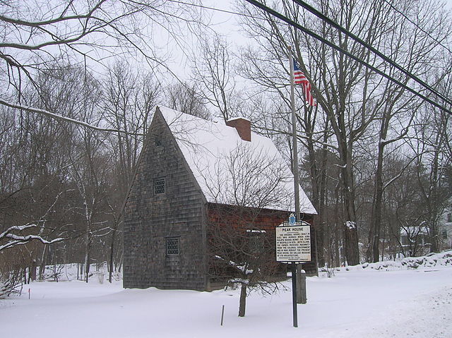 First Period home in America during the Winter.