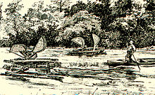 Early 19th-century shad fishing on the Peedee (Greater Pee Dee) River, South Carolina. Pedee detail.jpg