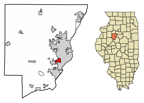 File:Peoria County Illinois Incorporated and Unincorporated areas West Peoria Highlighted.svg