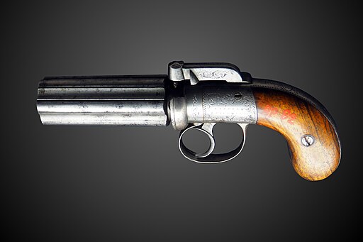 Pepperbox revolver circa 1840-Morges inv 1003945-P5120288-gradient