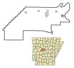 Vị trí trong Quận Perry, Arkansas