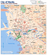 Map of the Manila showing the location of Binondo