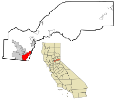 Placer County California Incorporated and Unincorporated areas Granite Bay Highlighted.svg
