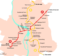 Plan du métro de Toulouse