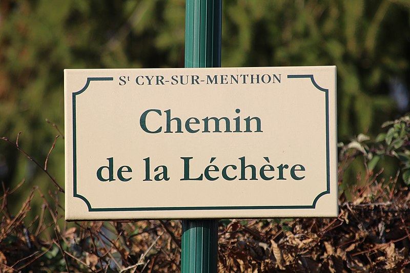 File:Plaque chemin Léchère St Cyr Menthon 6.jpg