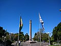 Obelisk in de Plaza Internacional, op de grens tussen Brazilië en Uruguay