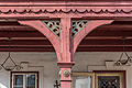 English: Veranda detail on the south side Deutsch: Veranda-Detail an der Südseite