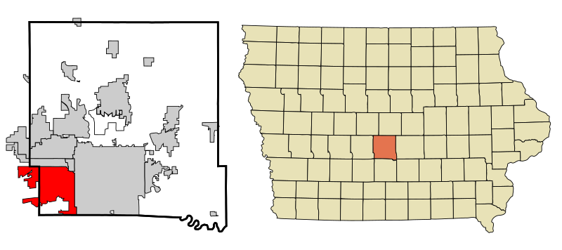 File:Polk County Iowa Incorporated and Unincorporated areas West Des Moines Highlighted.svg