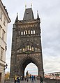 Torre de la ciudad vieja del puente de Carlos, Praga.