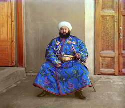 Muhamed Alim Kan, Emir od Buhare (fotografija iz 1911 od Sergeja Prokudina Gorskog)