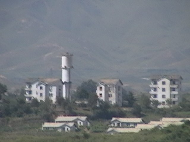 Kijŏng-dong in North Korea, seen from South Korea