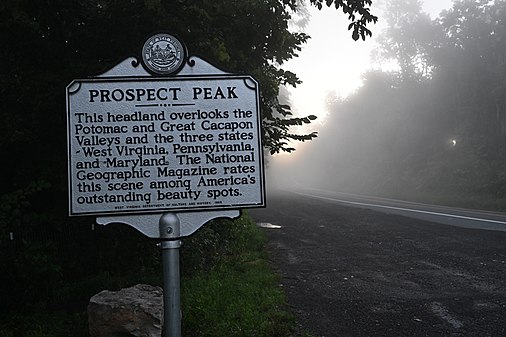 Prospect Peak Historical Marker