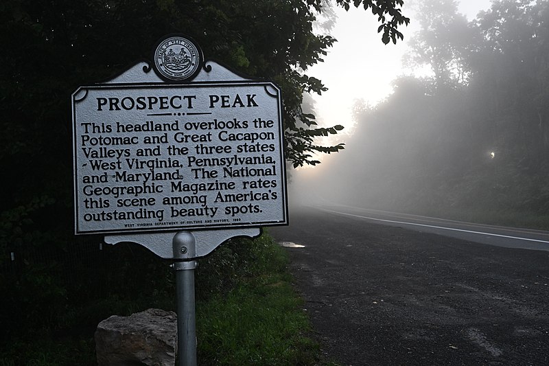 File:Prospect Peak Historical Marker Berkeley Springs WV 2022-08-07 06-08-28 1.jpg