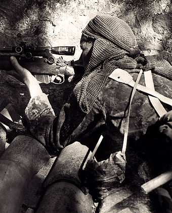 Canadian Sniper during World War II.
