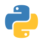 Thumbnail for File:Python logo 01.svg