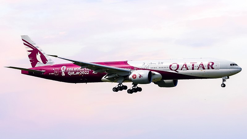 File:Qatar Airways - A7-BEB - Boeing 777-3DZ(ER) - MSN 43215 - VGHS.jpg