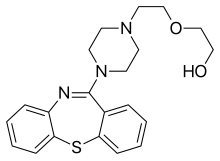 Estrutura química de Quetiapina