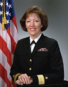 Rear Admiral Evans in 1993 Rear Adm. (lower half) Marsha J. Evans, USN.jpg