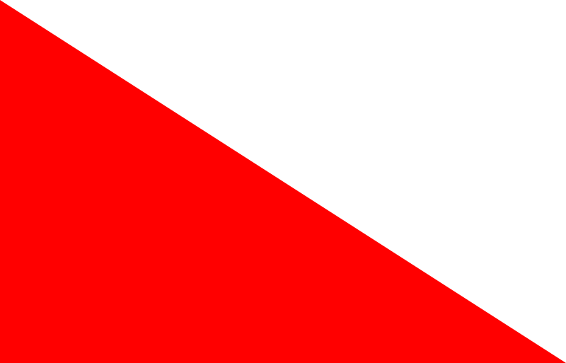 red triangle flag