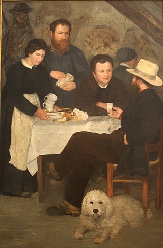 <i>Mother Anthonys Tavern</i> 1866 painting by Pierre-Auguste Renoir