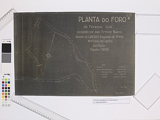 Reprodução de Planta: Planta do Foro de Florencio José Occupado Por João Firmino Bueno Situado no Lageado - Freguesia da Penha (Alekhine, Nicolau)