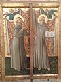 Onderste deel met Il Beato Egidio en San Bernardino van de achterkant van de Gonfalone di Sant'Antonio Abate.