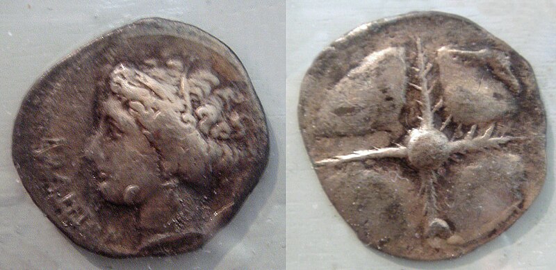 File:Rhoda coins 5th 1st century BCE.jpg