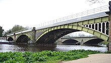 Richmond Railway Bridge spanning the Thames in Richmond upon Thames. Richmond Railway Bridge.JPG
