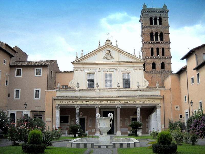 File:Roma Trastevere Basilica di Santa Cecilia facciata.jpg