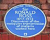 Плакет на Роналд Рос, сграда Джонстън, Ливърпул.jpg