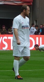 Rooney training with England in September 2009