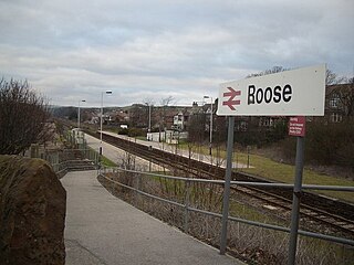 Roose railway station Railway station in Cumbria, England