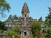 The Bakong is the earliest surviving Temple Mountain at Angkor, completed in 881 AD