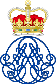Royal Monogram of Queen Anne of Great Britain.svg