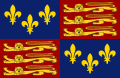 Toinen, vuosina 1406–1603 käytetty Englannin kuninkaallinen standaari, jossa on myös mukana Ranskan vaakunan liljakukat osoittamassa Englannin historiallista vaatimusta Ranskan kruunusta.