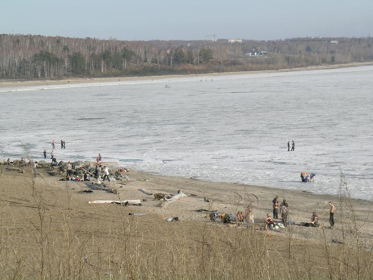 Обское водохранилище база голубое озеро