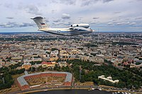 Военно-транспортный самолет Ан-72 на пятом Главном военно-морском параде