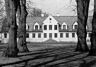 Säby gård, parksidan år 1968.