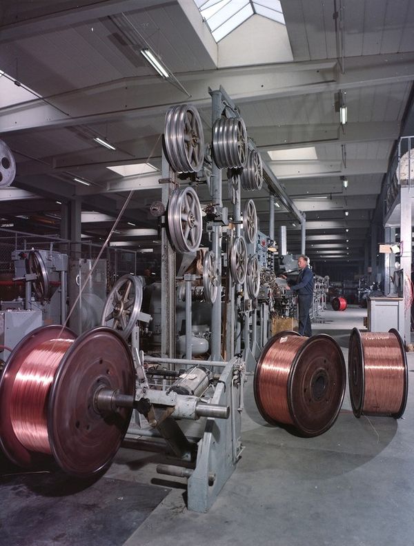 Manufacturing at STC's Oslo, Norway-facility in 1965