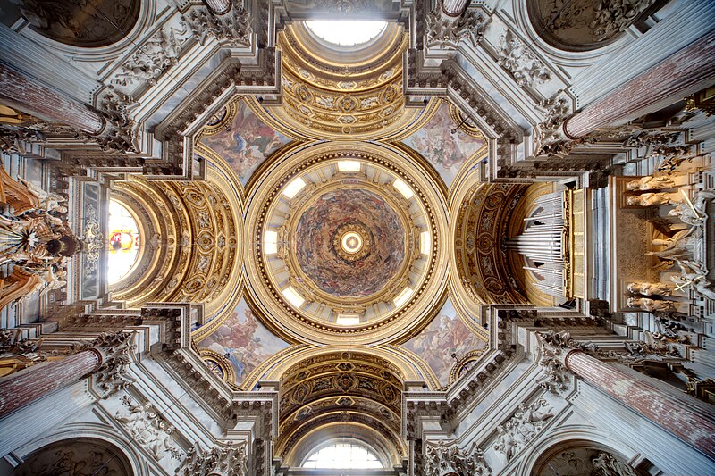 File:Sant Agnese in Agone Rome main vault.jpg